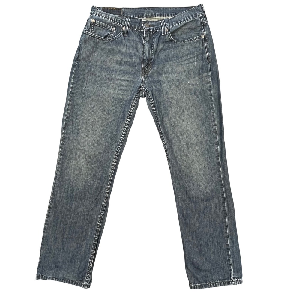 Levi's Blue 514 Straight Fit Denim Jeans Mens 32x30